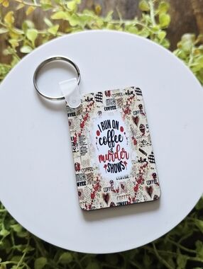 Coffee & Murder Shows Keychain